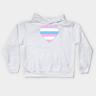 Pride Flag Heart Intersexual Kids Hoodie